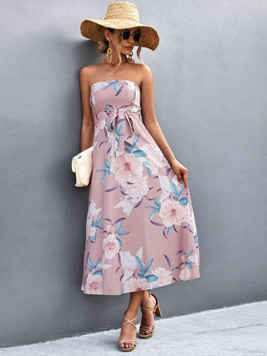 Cecilia Floral Print Midi Dress
